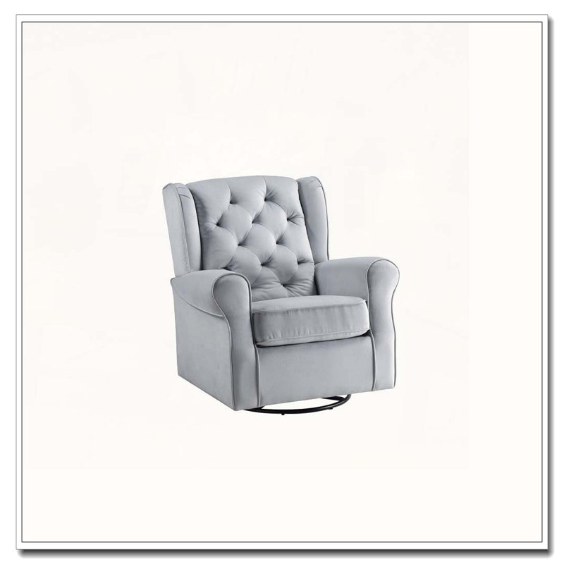 Fauteuil coulissant en tissu avec pivot