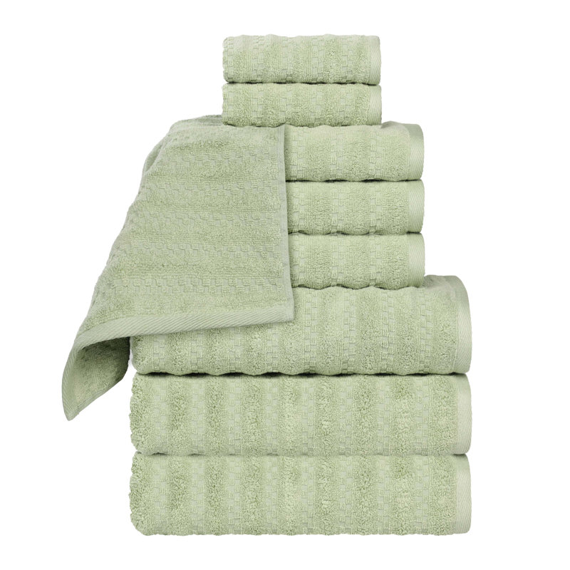 Ensemble de serviettes 9 pièces Zuma, Vert