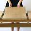 Ensemble de salle à manger extensible 7 pièces en placage de bois avec chaises à roulettes rembourrées-481427030