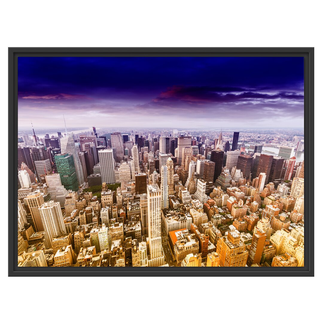 Gerahmtes Wandbild Skyline New York