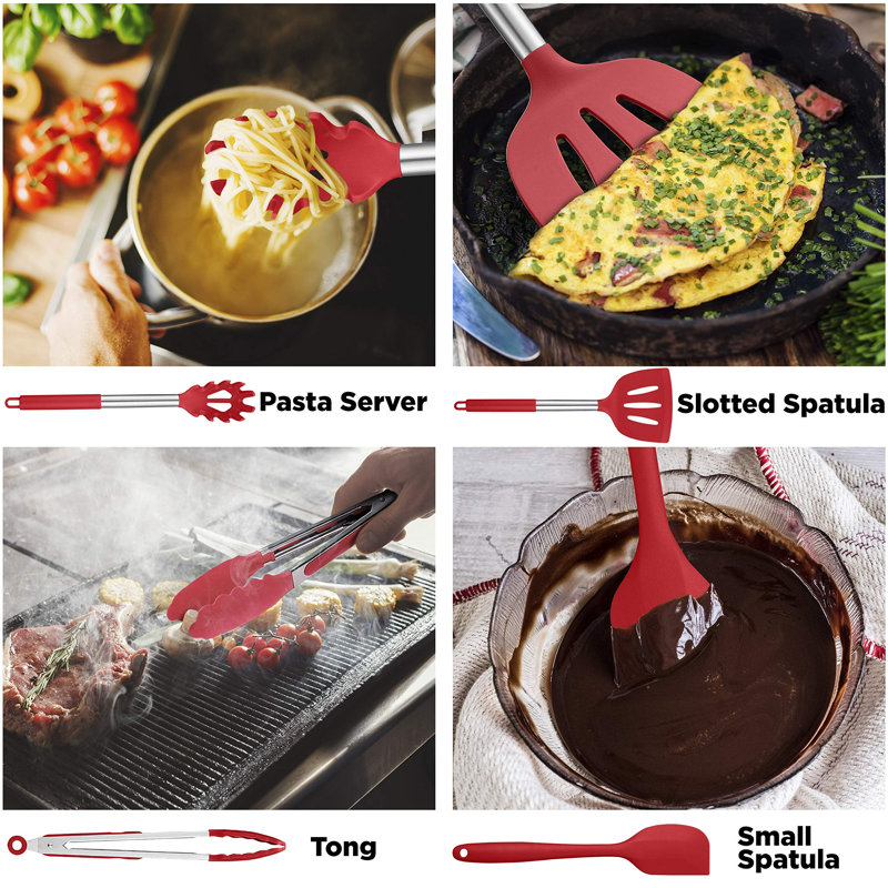 Artechworks 14 Utensil Set, Red