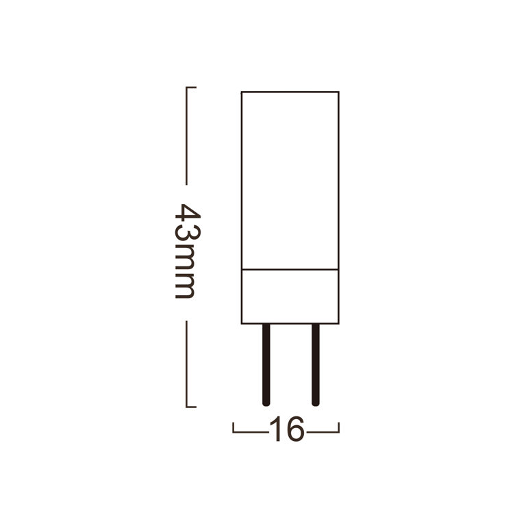 G4 LED Bulb 4.8 Watt Bi Pin Base