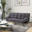 Unia Twin 71'' Convertible Futon Sofa-730439346