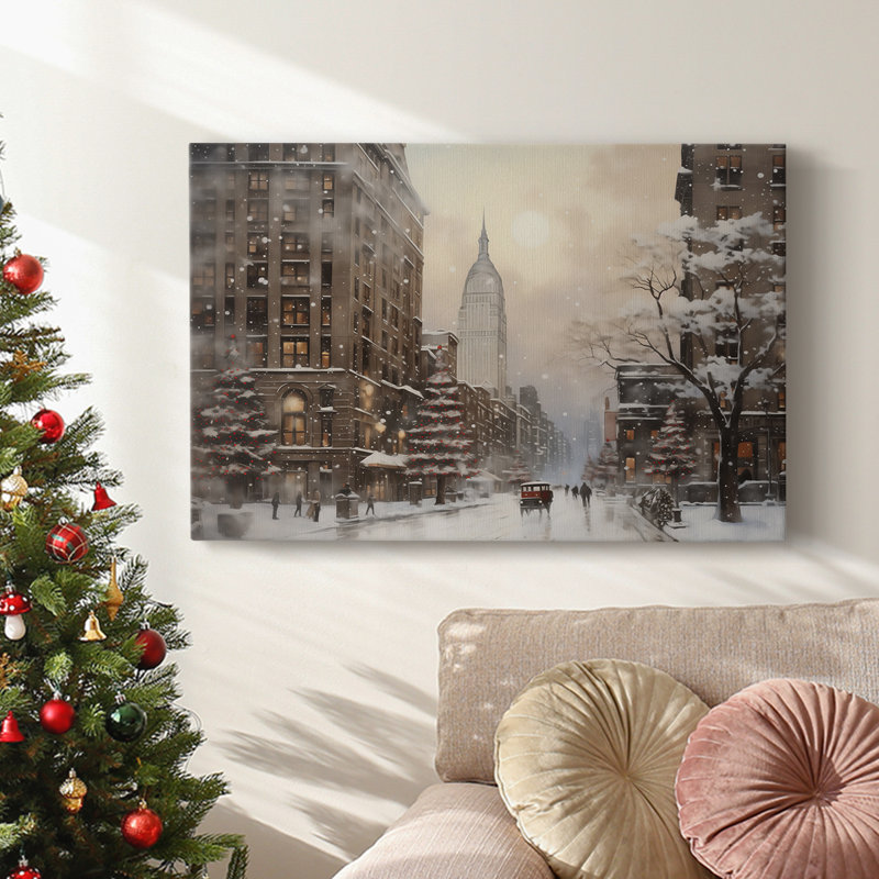 Christmas Holiday Arts - Toile tendue avec châssis, H 40 po x l 60 po