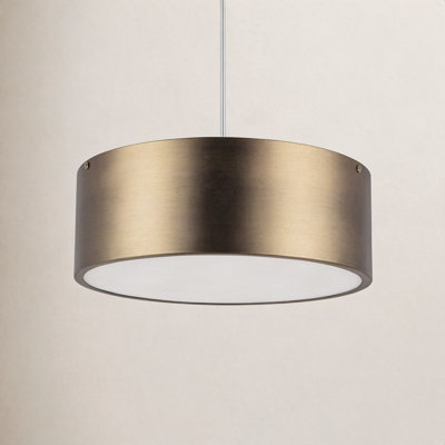Mossy 2-Light Drum Flush Mount