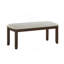 Banc de chenille foncé 1pc