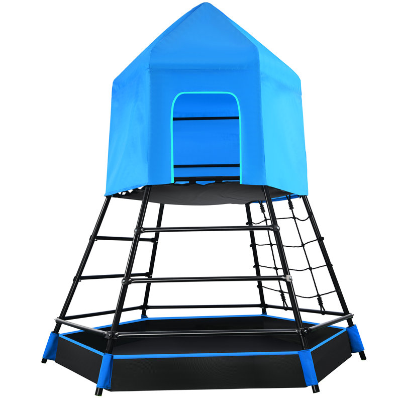 Jungle Gym Climbing Dome with Tent and Monkey Bars