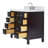 Cambridge Single Bathroom Vanity with Carrara Marble Top-88398706