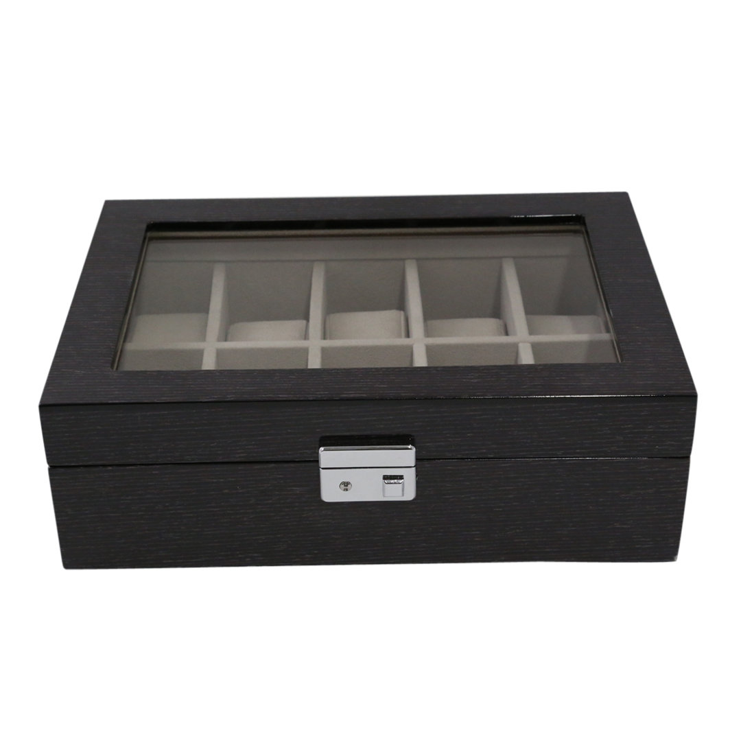 Wood Watch Box + Locking Charlton Home®