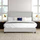Bernadine Upholstered Wingback Bed