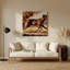 Chiens rhodésiens Ridgeback, art mural en métal brun-2092605836
