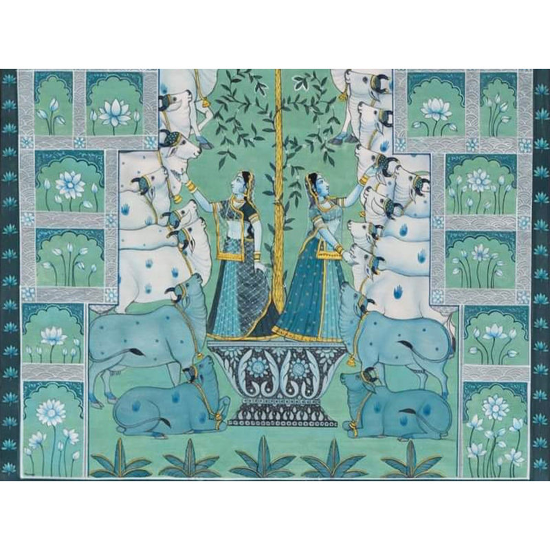 Peinture Gopashtami Pichhwai | Art Pichhwai | Par Dheeraj Munot