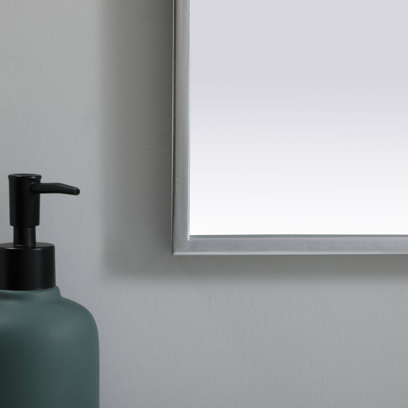 Miroir mural Sabine, Argent, 36 po x 24 po