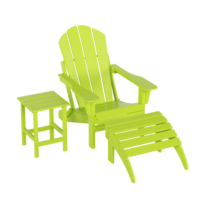 Chaise de patio avec repose-pieds Laguna, Limette