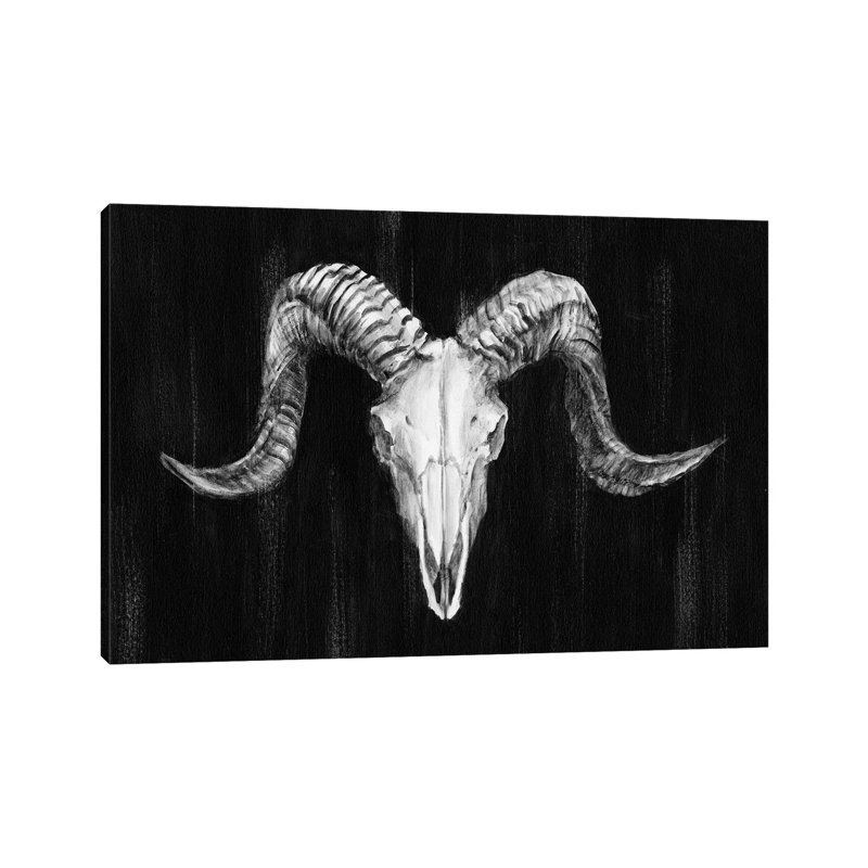 Rustic Ram Mount I by Ethan Harper - Wrapped Canvas Print, 20.32 cm H x 30.48 cm W