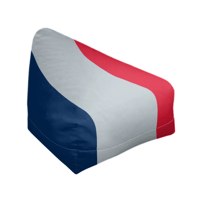 Fauteuil à billes Washington, 27 po x 27 po x 30 po, Bleu marine / argent / rouge