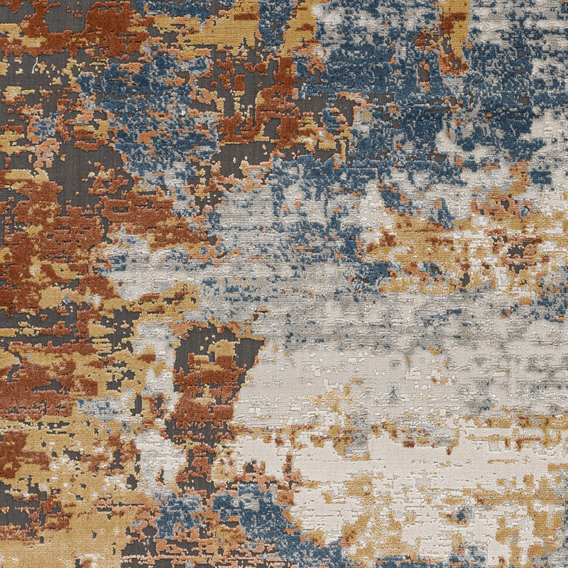 Pyotr Abstract Indoor Rug, Rectangle 7'10" x 10'2"