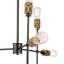 Lustre linéaire 9 lumières spoutnik moderne Jersey
