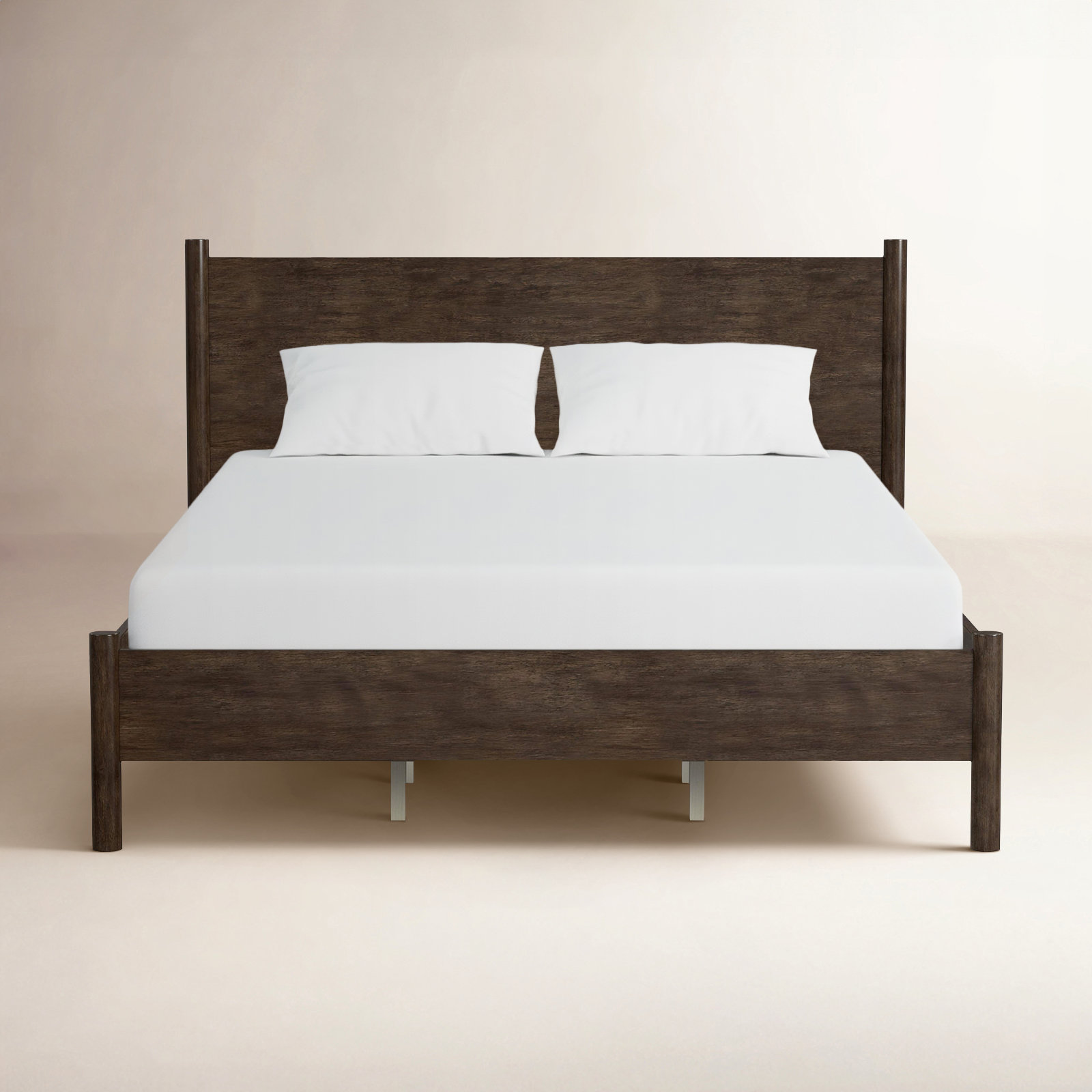 Hall Panel Bed, King, Dark Brown