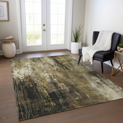 Tapis beige intérieur / extérieur lavable à la machine Cinead ACN1683