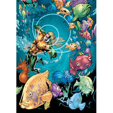 Aquaman Telepathy and Fish Comic Art Wall Decor MightyPrint