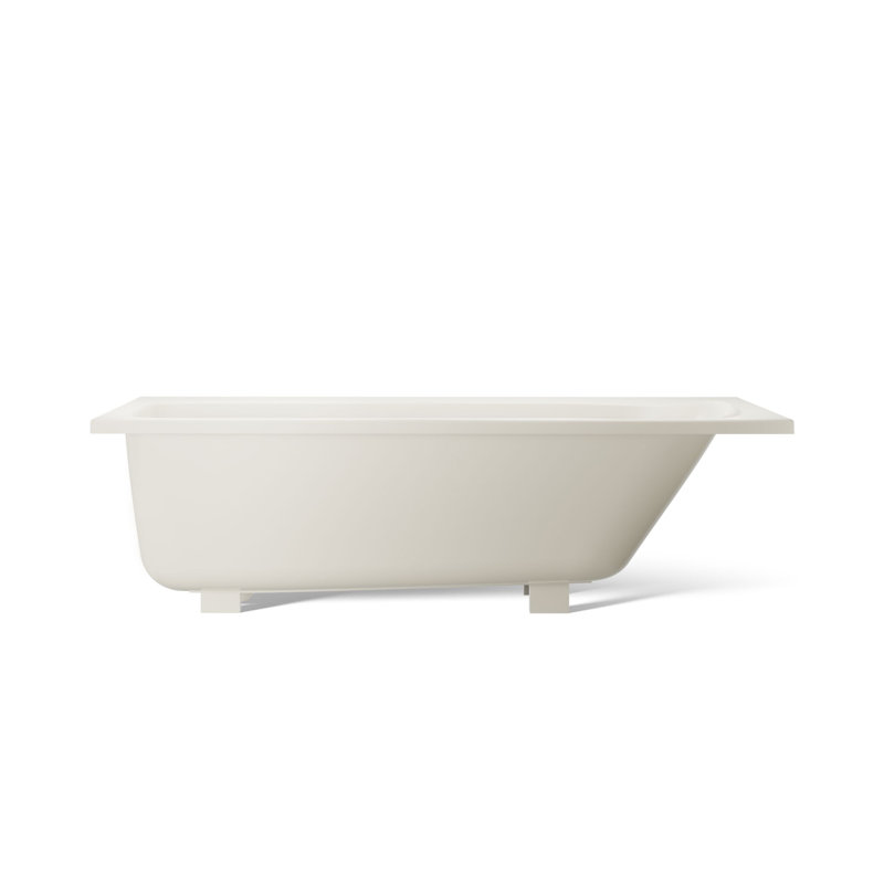 Avec 60 In. X 30 In. Drop-In Bath, Off White