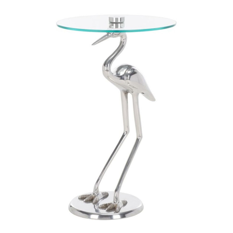 Table de bout en verre Tori de 26 po de hauteur