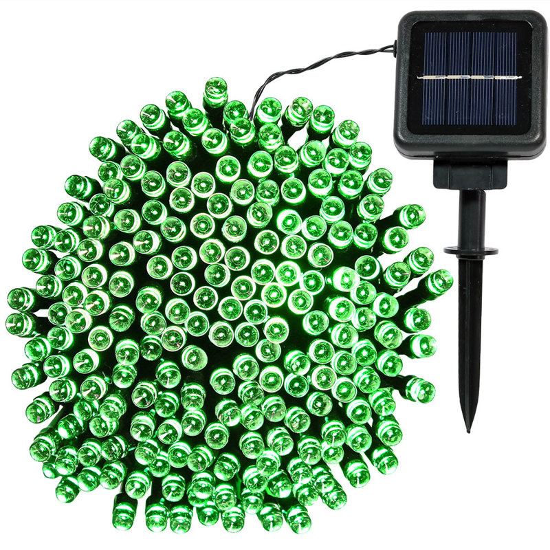 Galatia Outdoor 100 - Bulb 34'' LED Wide Angle LED String Light, Green
