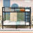Metal Bunk Bed With Guardrails And Ladder-417149998-417149999