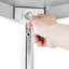 Table de travail en acier inoxydable 24 po x 12 po 32 po, idéale pour la cuisine commerciale, le buffet et la restauration - Rouille, capacité de 400 lb de la tablette supérieure, table stable et facile à déplacer avec roulettes, 34 po, parfaite