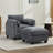 34.6" Upholstered Accent Chair With Ottoman-1265253880