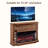 52" Tv Stand With Electric Fireplace With 3-Sided Glass-1776125010