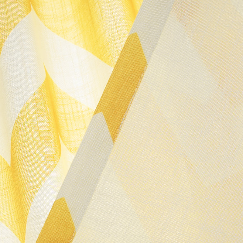 Paire de rideaux transparents avec passe-tringle Dunlap, Jaune, l 52 po x L 96 po