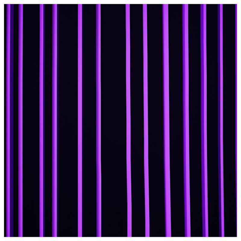Tapisserie murale à rayures verticales mauve - Décoration murale à rayures, H 50 po x l 60 po avec 4 œillets