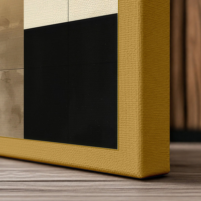 Form and Colour Minimalist - Wrapped Canvas, 24x16 - 61.0 x 40.6 cm, Ochre Border