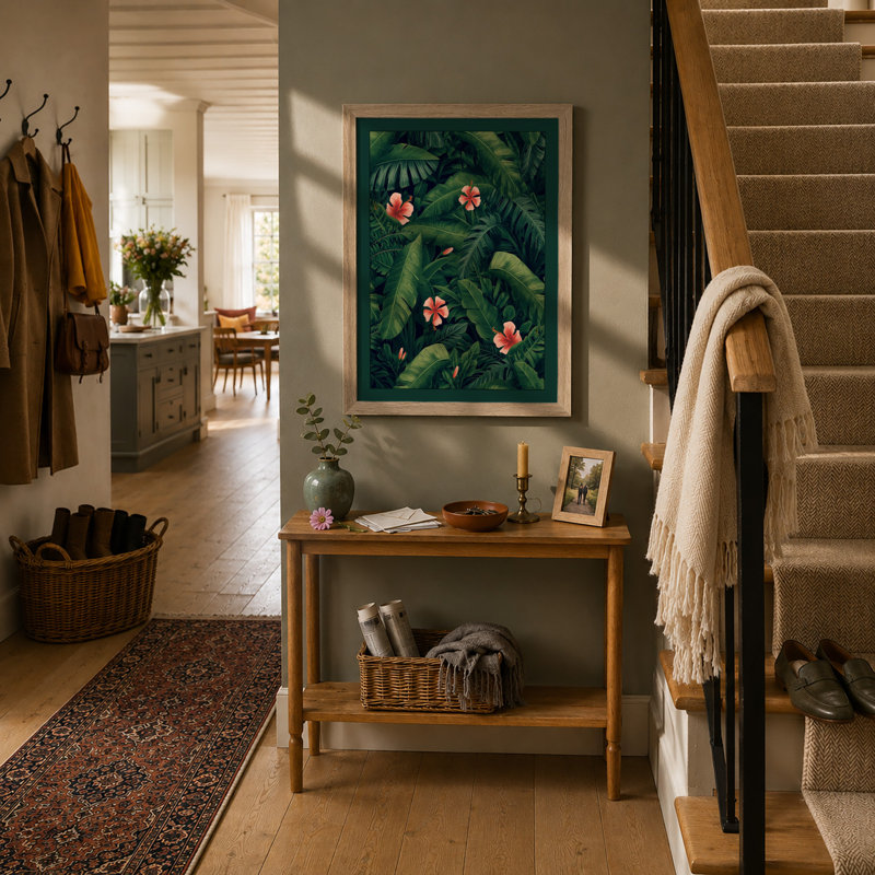 Garden in Bloom Botanical - Framed Print, A1 - 84.1 x 59.4 cm, Oak