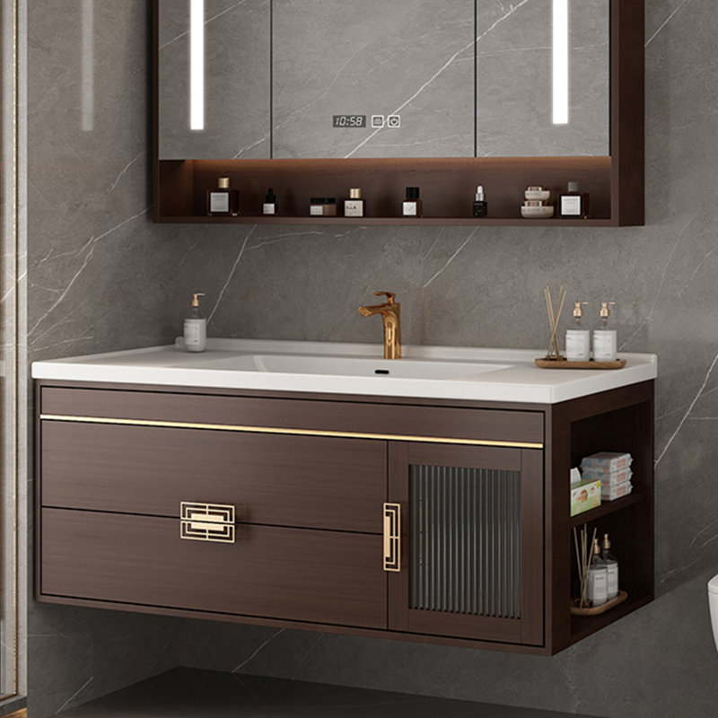 European retro and simple bathroom cabinet