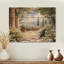 Serene Scenic Gardens In Italy I - Paysage traditionnel en bois, décoration murale sur bois de pin naturel-156910205