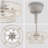 20" Modern Ceiling Fan With Lights And Remote Control, 6-Speed Adjustable Height And Timer
