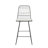 Modern Geometric Wire Counter Stools with Water-Resistant Cushions and Durable Iron Frame, Perfect for Stylish Kitchens and Bars.