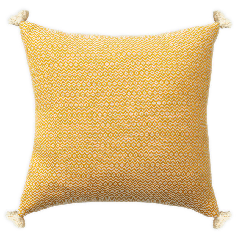 Housse de coussin turc, Jaune, Housse de coussin seulement - sans coussin