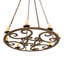 Luminaire suspendu fantaisie tabac 8 lumières Icenhour