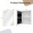 Floating Bathroom Vanity With Sink And Medicine Cabinet Mirror With LED Light-807820637