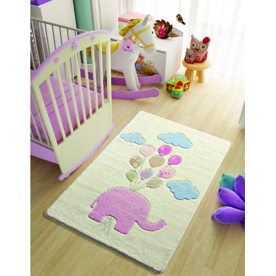 Guernon Pink/Blue/Beige Rug