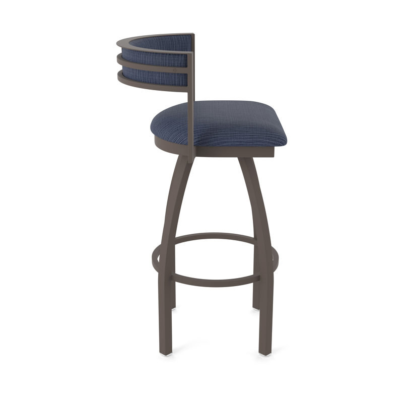Tabouret Artémis, Bronze, Tabouret de bar (siège d'une hauteur de 36 po), Tissu - ancre graphique