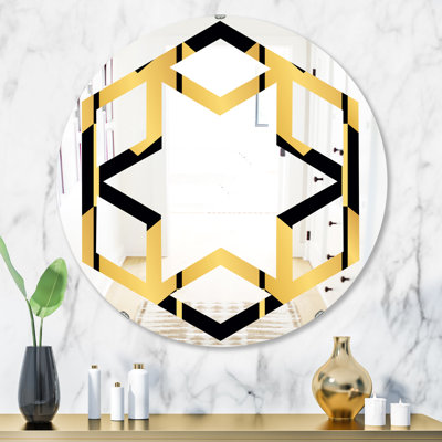 Miroir mural Hexagon Star Luxury Metallic