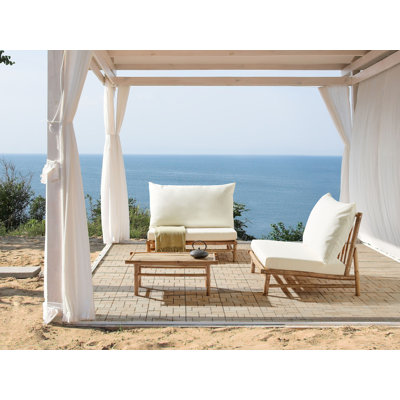 2-Sitzer Lounge-Set Alzugaray mit Polster