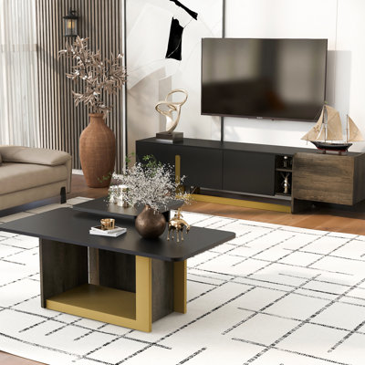 Ensemble de 2 meuble télé et table basse de luxe VIBE HAUS