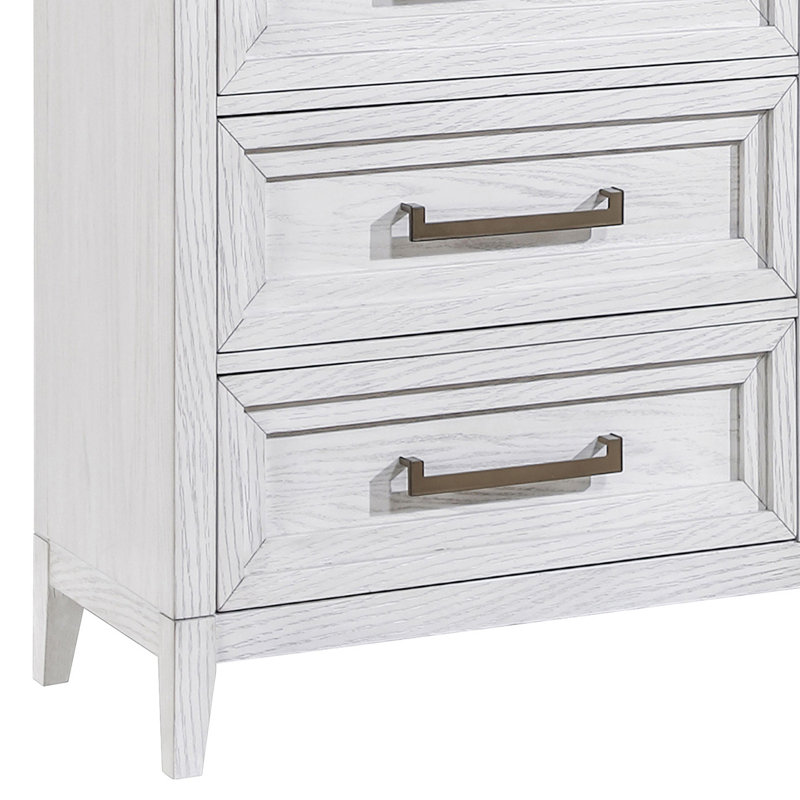 Commode de chambre à coucher à 6 tiroirs patinée