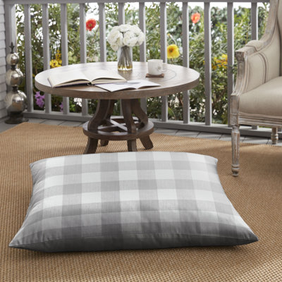 Beddows Plaid Outdoor Reversible Throw Pillow